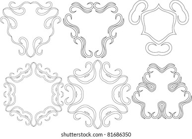 calligraphic ornament frame