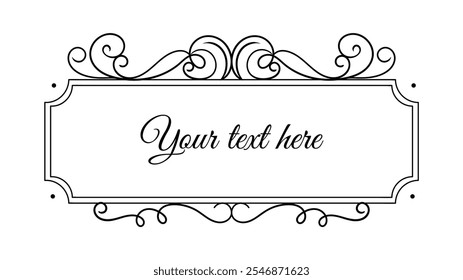 Calligraphic ornament set	art vector