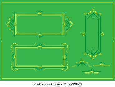 calligraphic ornament style for islamic theme design
