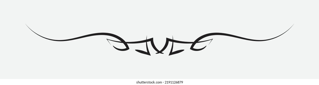 Calligraphic ornament. Vintage Decoration calligraphic Ornament, Frame, divider, border, frame and line For Invitations, Banners, Posters, Placards, Badges. Vector isolated illustration.