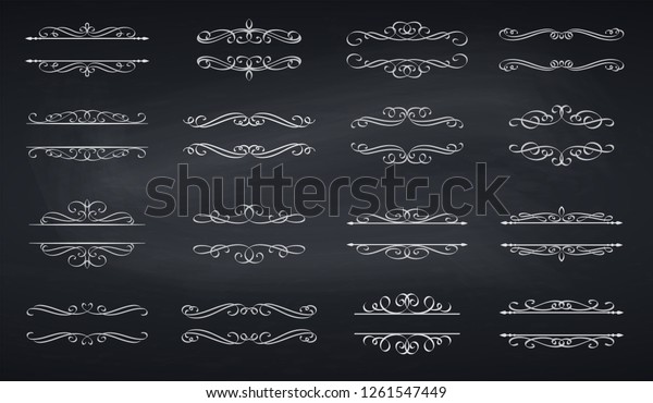 Calligraphic
and page decoration design elements. Swirl, scroll and divider .
Vintage design elements, page
decoration.