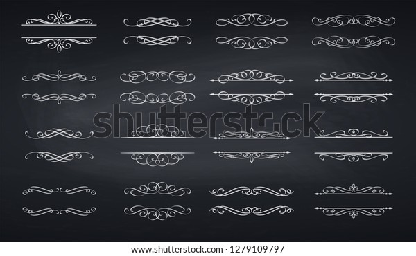 Calligraphic\
and page decoration design elements. Swirl, scroll and divider .\
Vintage design elements, page\
decoration.