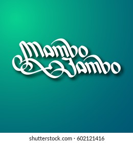 Calligraphic quote abstract template with white handwritten stylized inscription on turquoise background isolated vector illustration