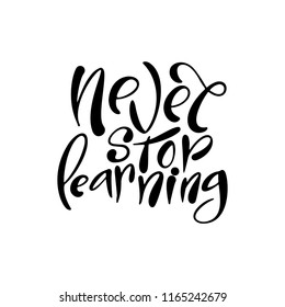 Calligraphic school card. Hand drawn lettering. Typography back to school for design. Vector illustration.