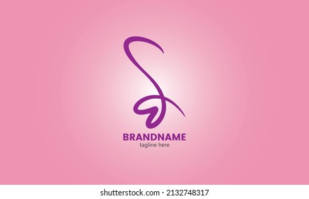 Calligraphic sign isolated on gradient background.Lettering and love symbol.Beauty, wedding, gift boutique, luxury signature style character.Decorative heart shape. Day of valentine week 2023