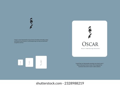 Calligraphic Style Minimal Hand Drawn Logo with Business Idea and Identity