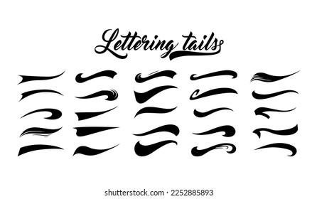 Vector Swooshes For Type - Vol 1