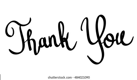 Calligraphic Thank you 