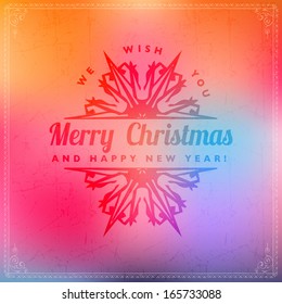 Calligraphic and typographic Christmas elements, frames, vintage labels and borders