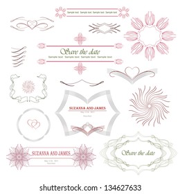 Calligraphic vignette and frame