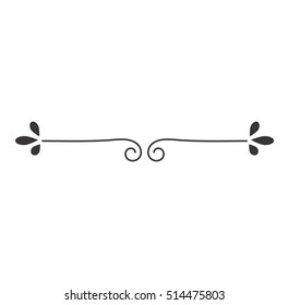 Calligraphic vintage elements design vector tattoo Decorative vintage elements design decoration label retro symbols