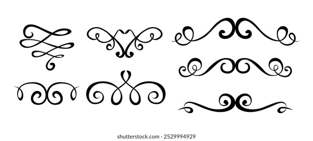 Calligraphic wedding ornament collection art