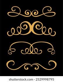 Calligraphic wedding ornament collection art	