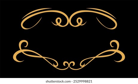 Calligraphic wedding ornament collection art	