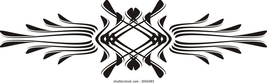 Calligraphical figures created for registration of pages, books, diplomas.