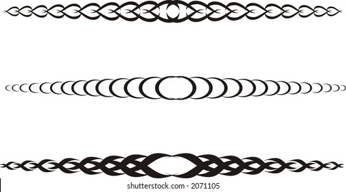 Calligraphical figures created for registration of pages, books, diplomas.