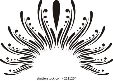 Calligraphical figures created for registration of pages, books, diplomas.
