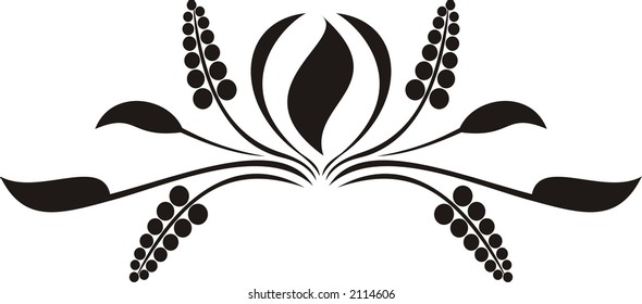 Calligraphical figures created for registration of pages, books, diplomas.