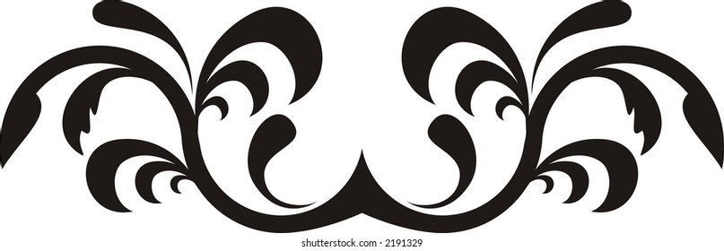 Calligraphical figures created for registration of pages, books, diplomas.