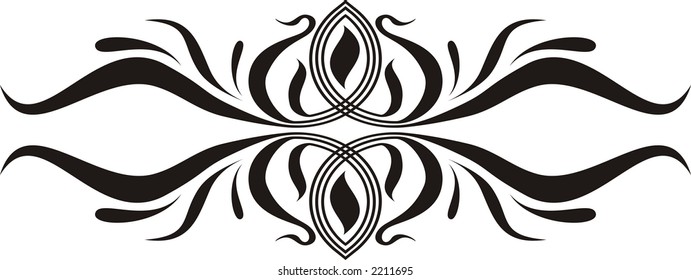 Calligraphical figures created for registration of pages, books, diplomas