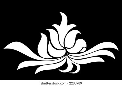 Calligraphical figures created for registration of pages, books, diplomas.