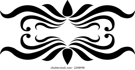 Calligraphical figures created for registration of pages, books, diplomas.