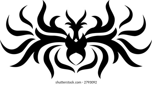 Calligraphical figures created for registration of pages, books, diplomas