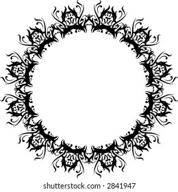 Calligraphical figures created for registration of pages, books, diplomas