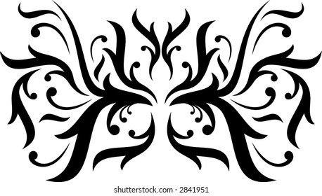 Calligraphical figures created for registration of pages, books, diplomas