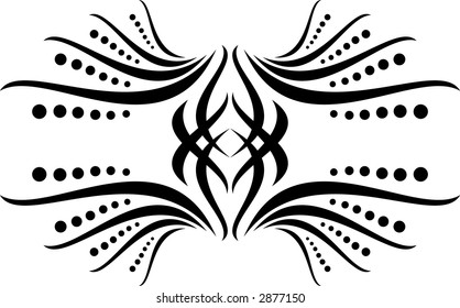 Calligraphical figures created for registration of pages, books, diplomas.