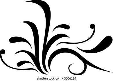 Calligraphical figures created for registration of pages, books, diplomas.