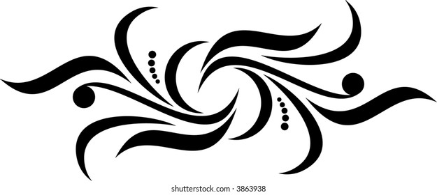 Calligraphical figures created for registration of pages, books, diplomas.