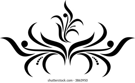 Calligraphical figures created for registration of pages, books, diplomas.