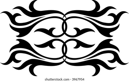Calligraphical figures created for registration of pages, books, diplomas