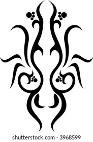 Calligraphical figures created for registration of pages, books, diplomas