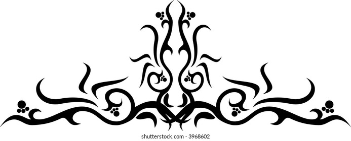 Calligraphical figures created for registration of pages, books, diplomas.
