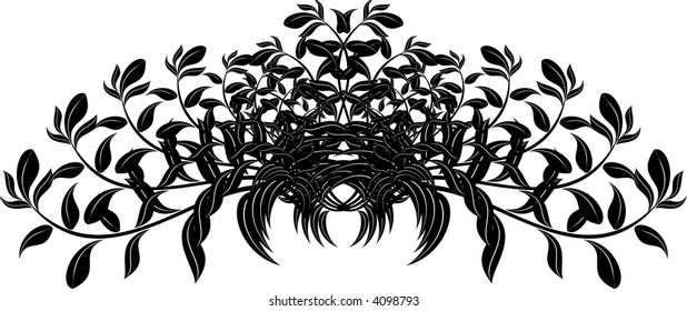 Calligraphical figures created for registration of pages, books, diplomas.