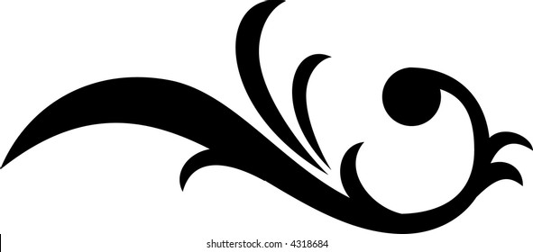 Calligraphical figures created for registration of pages, books, diplomas.
