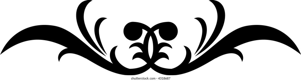 Calligraphical figures created for registration of pages, books, diplomas.