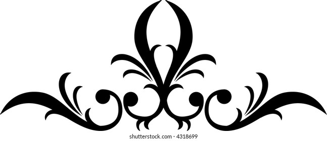 Calligraphical figures created for registration of pages, books, diplomas.