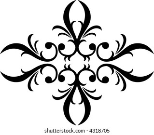 Calligraphical figures created for registration of pages, books, diplomas.