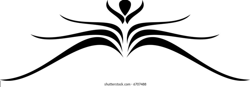 Calligraphical figures created for registration of pages, books, diplomas.
