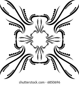 calligraphical figures created for registration of pages, books, diplomas.