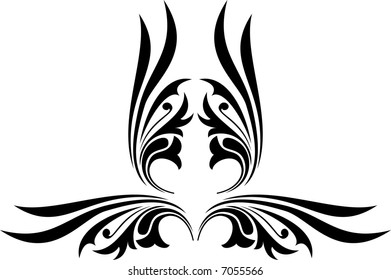 calligraphical figures created for registration of pages, books, diplomas.