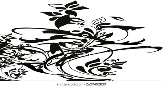 Calligraphical figures icon. Vector illustration.
