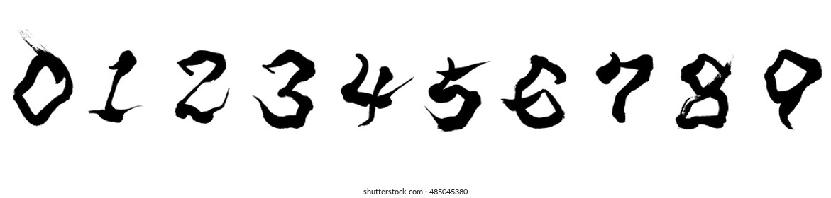 Calligraphy 0123465798