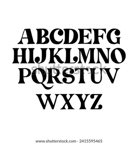 calligraphy alphabet capital lettering a to z font family