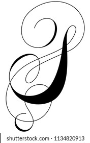 Calligraphy Alphabet Letter S