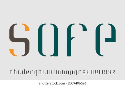 Calligraphy alphabet small lettering a to z font family