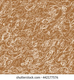 Calligraphy alphabet typeset lettering. Seamless wallpaper pattern.  Hand drawn alphabet. Capital and lower-case letters. Hand drawn sketch of ABC letters in old fashion vintage style. 